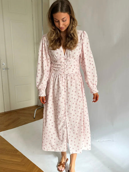 ADELIC LONG  DRESS - PINK