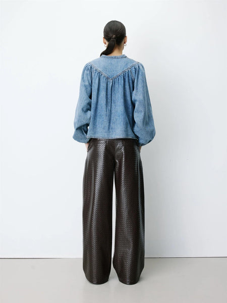 ANAELLE denimbluse, LIGHT BLUE