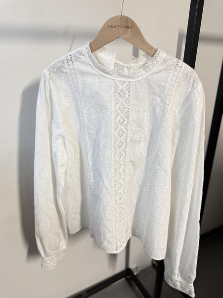 ABIGAIL bluse, IVORY