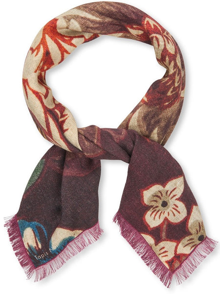 Wool Small Gwenyth Scarf, RED