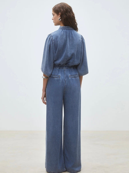 LOUISE JEANS BLUSE, BLEU JEANS