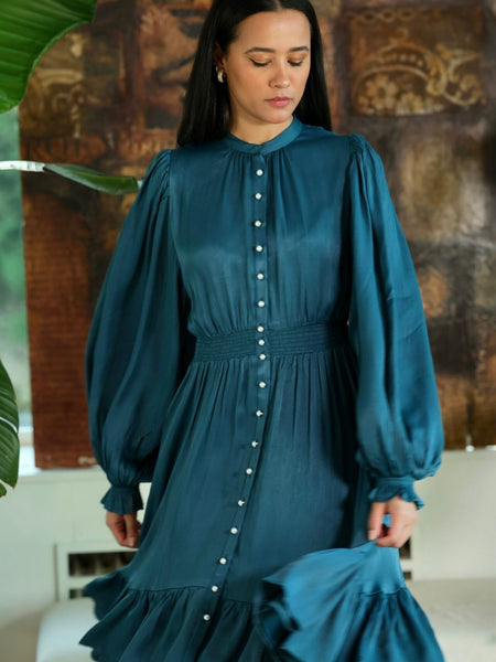 LIVIA DRESS – PETROL