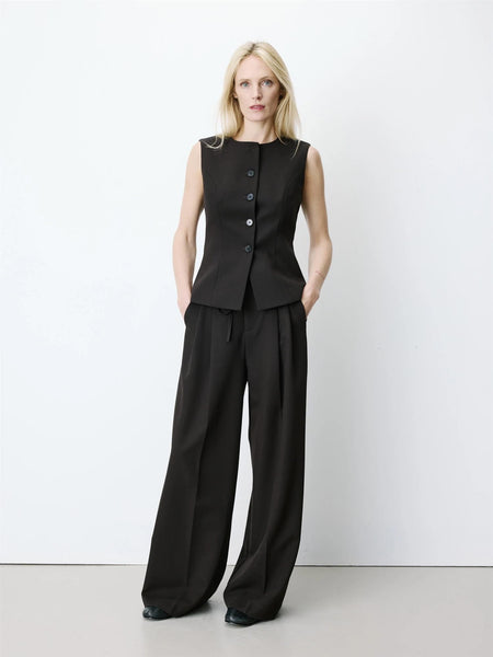 ARISTIDE vest, CHOCOLATE