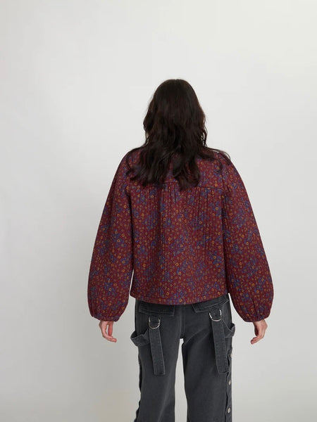 Quilted flowerprinted jacket, FLOWER MIX