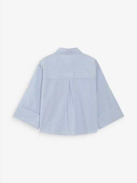 VOICE STRPED SHIRT, SKYE BLUE