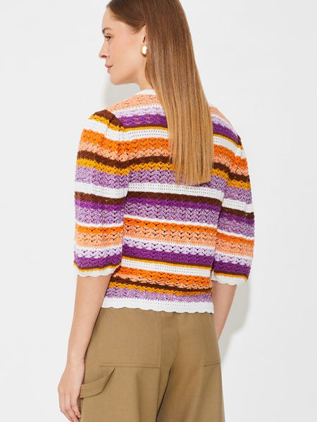 KNITTED PULL PANACA, VIOLET