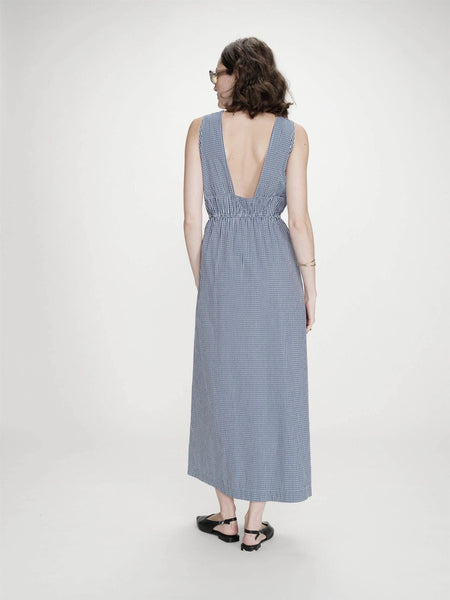 VELMIRA LANG KJOLE, NAVY