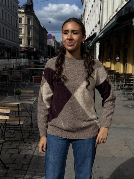 KAYNE ARGYLE  ULLGENSER  , BROWN MELANGE COMBO