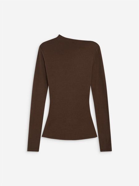 AURYGNY top, CHOCOLATE