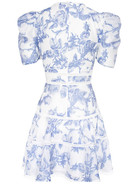 EMIE MINI DRESS BLUEBELL BLISS