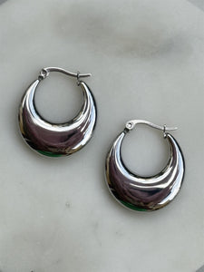 Flat Hunky hoop, SILVER