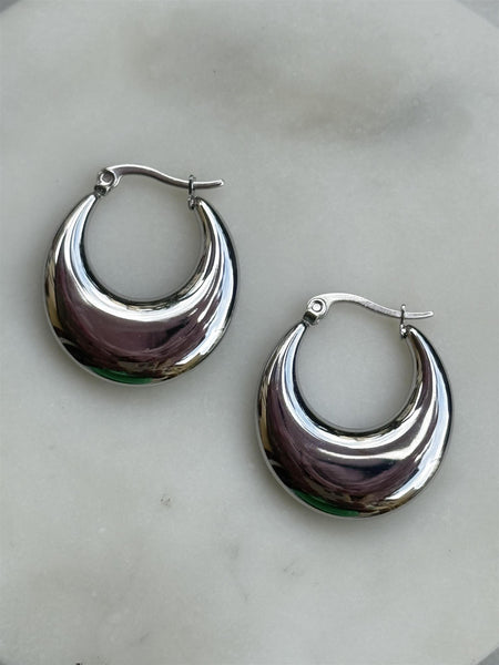 Flat Hunky hoop, SILVER