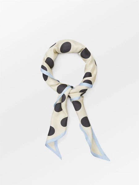 Maxi Polka Triangle Sia Scarf, BIRCH WHITE