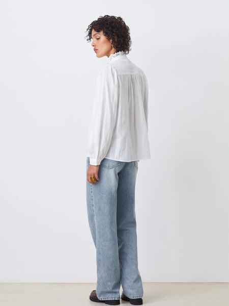 LOVER  BLOUSE, BLANC CASSE / HVIT