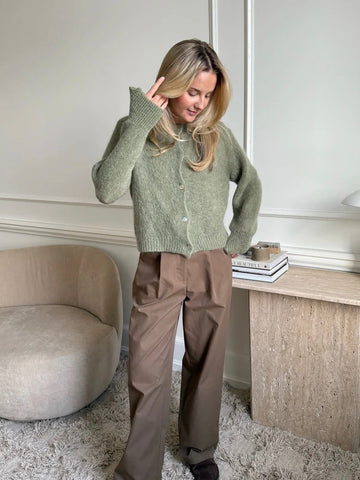 PREORDER OKTOBER !IDAIC CARDIGAN - OLIVE