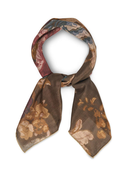 Light Daisy Scarf Dark olive