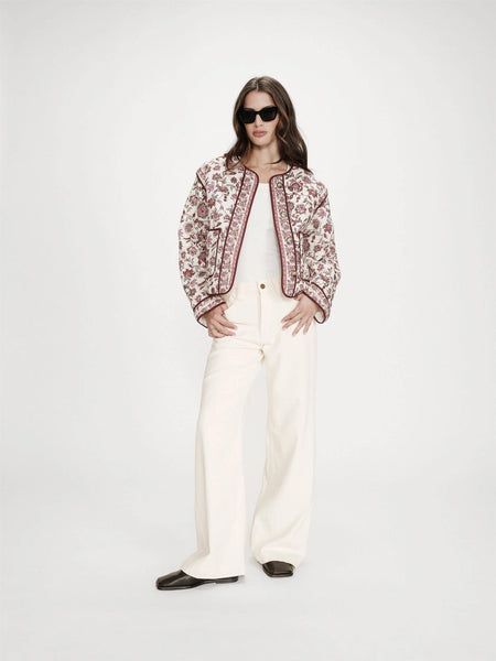VAHINA PRINTED QUILTED JACKET,  FLEUR