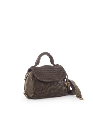 SIENN SMAL LEWATHER BAG, DARK BROWN