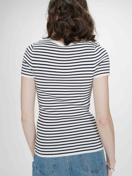 VENDREDI STRIPETE  T-SHIRT, NAVY