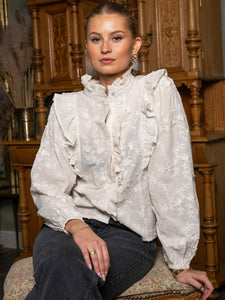 ANTIQUE WHITE  , MAYA BLOUSE