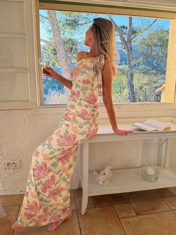PREORDER  WEEK 25 !! NOVAIC MESH DRESS - PASTEL GARDEN