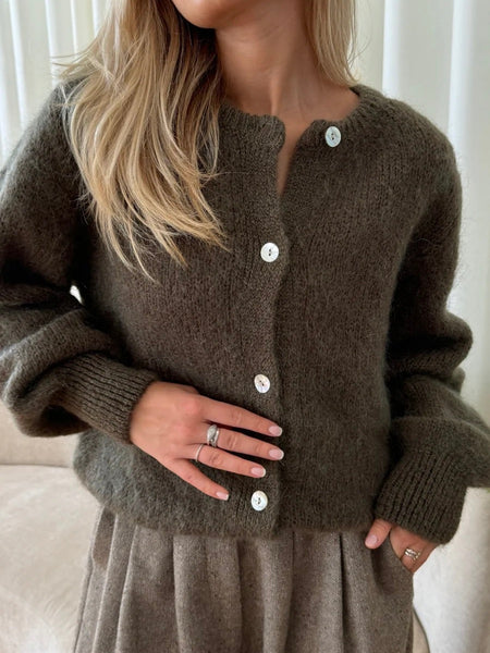PREORDER OKTOBER ! IDAIC CARDIGAN - ARMY GREEN