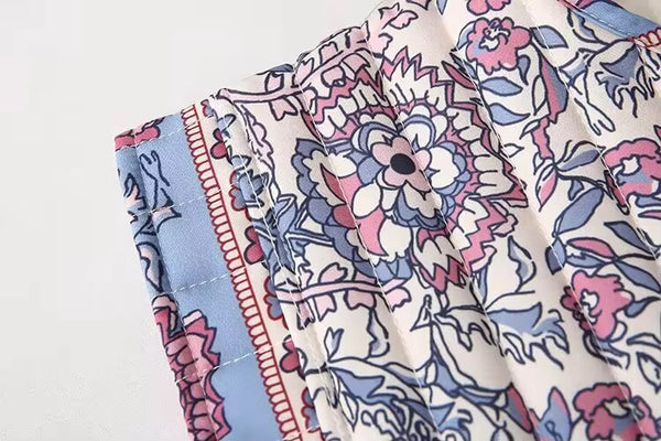 QUILTRED BOHO VEST , BLUE