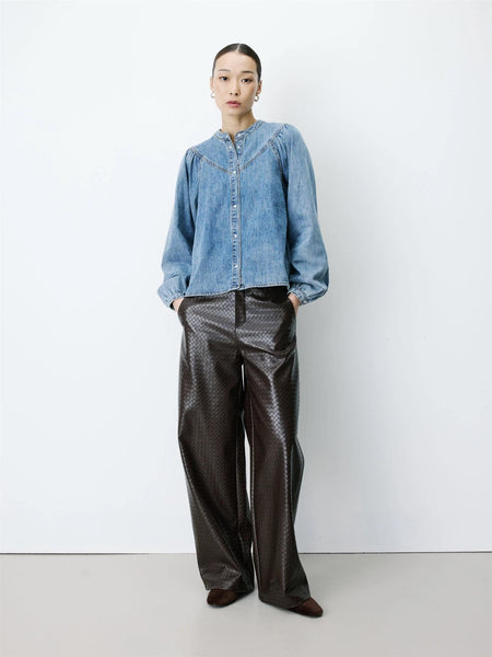 ANAELLE denimbluse, LIGHT BLUE