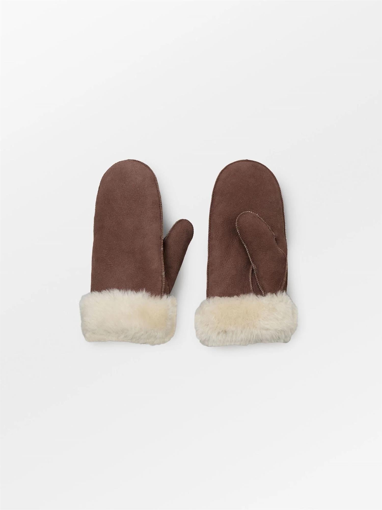 Doa Shearling Mitten, Hot Fudge Brown