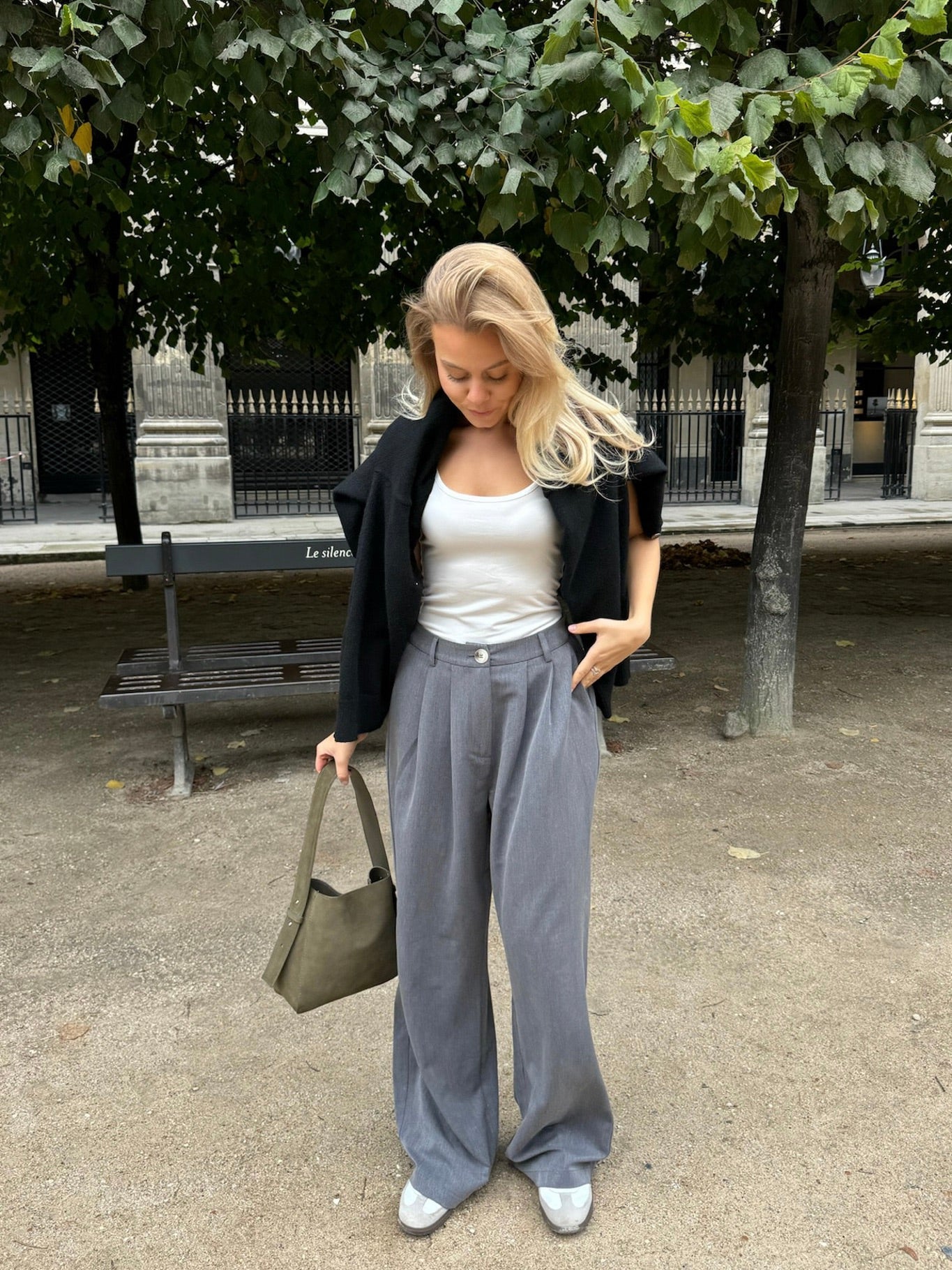 CLARAIC PANTS, GREY