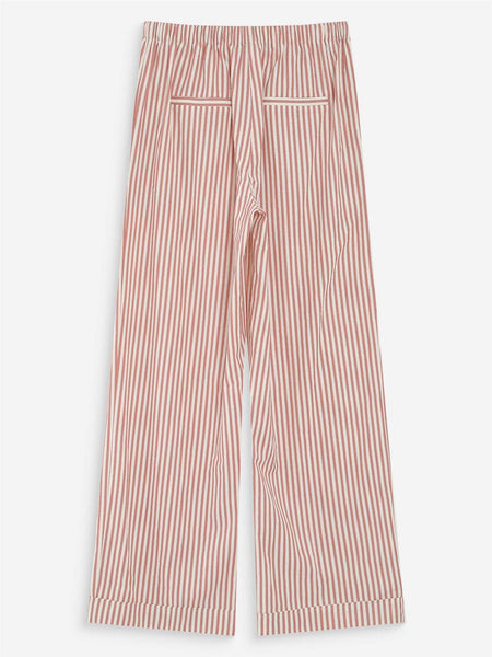 VOLUTE STRIPETE LOOSE PANTS, CORAIL