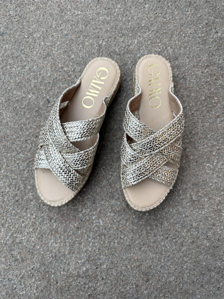 GAIMO DSAN TRENZA SANDAL, PLATINUM GOLD
