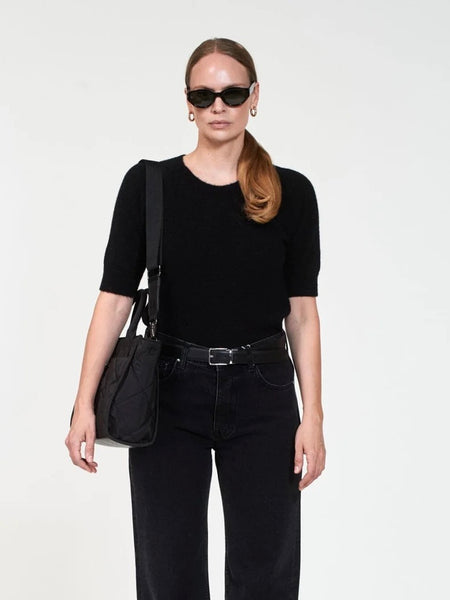 GEORGINA BLACK kortermet genser