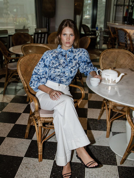 ELLA BLOUSE BLEU DE FRANCE