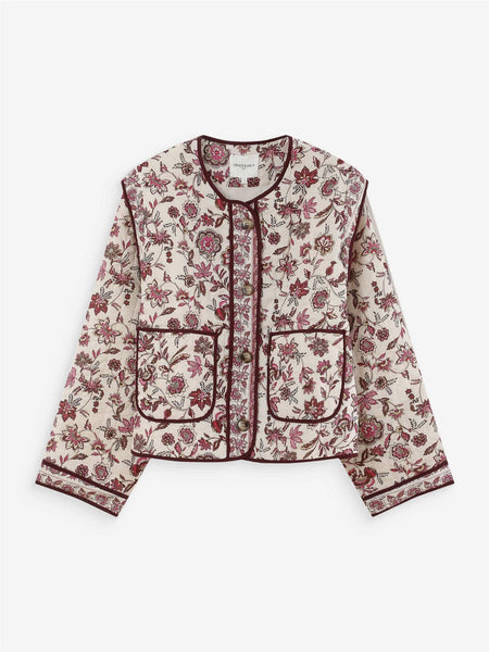 VAHINA PRINTED QUILTED JACKET,  FLEUR