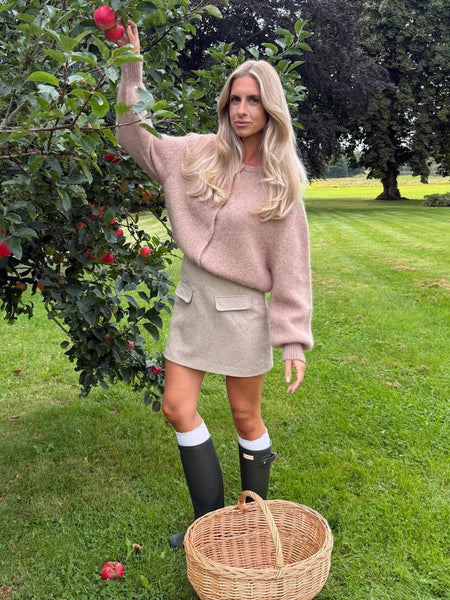 IDAIC CARDIGAN - DARK BEIGE