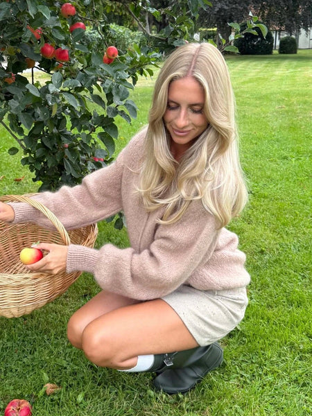 IDAIC CARDIGAN - DARK BEIGE