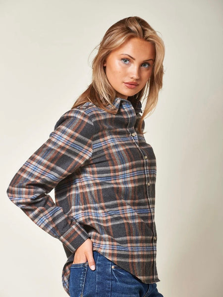 ARC MODERN TARTAN SHIRTS, DARK GREY