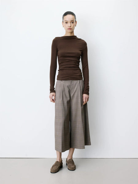 AURYGNY top, CHOCOLATE