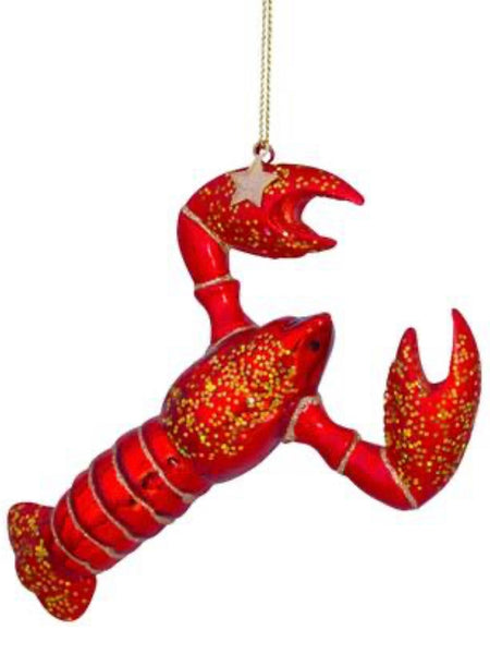 ORNAMENT RED LOBSTER , H14 CM