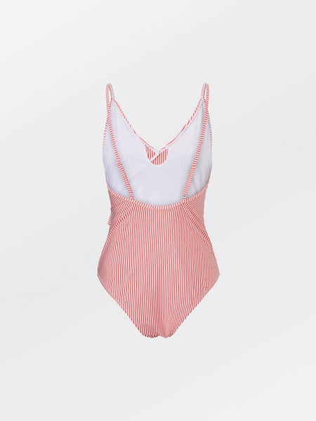 Striba Bly Frill Swimsuit, SPICED CORAL