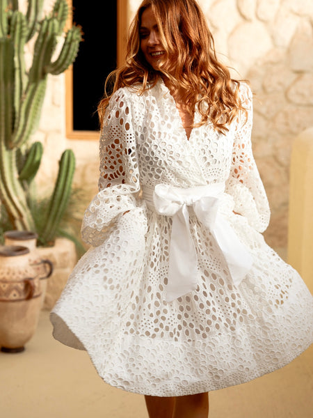 Bow Wow dress – WHITE