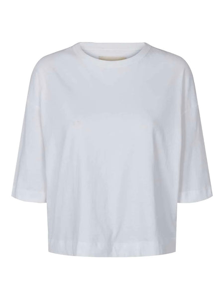 WHITE ES Signe 2/4 Boxy T-shirt - GOTS
