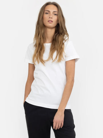 WHITE ES Signe T-shirt-GOTS