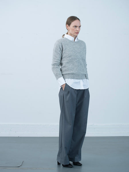 FIONA SWEATHER, LIGHT GREY MELANGE