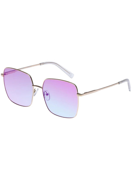 THE CHERISHED BRIGHT GOLD w/pink grad blue mirror lens