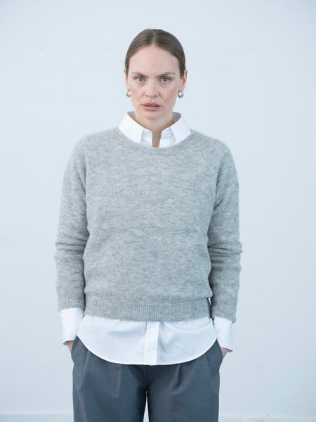 FIONA SWEATHER, LIGHT GREY MELANGE