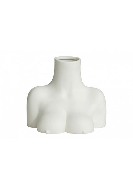 AVAJI upper body, vase, white