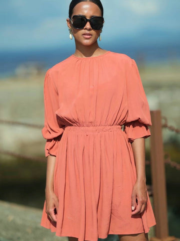 Hebe Dress - Moroccan Clay
