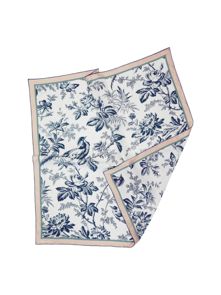 Classical Blue Toile Scarf